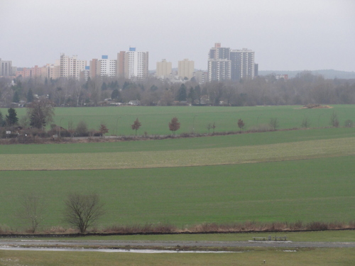 Freizeitpark Lübars  / Blick aufs Märkische Viertel