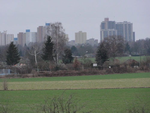 Freizeitpark Lübars  / Blick aufs Märkische Viertel